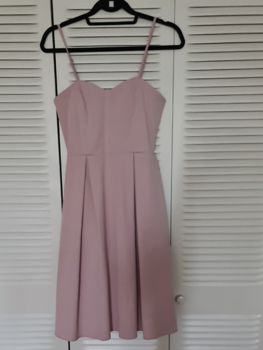 Spaghetti Strap Midi Dress in Blush Pink